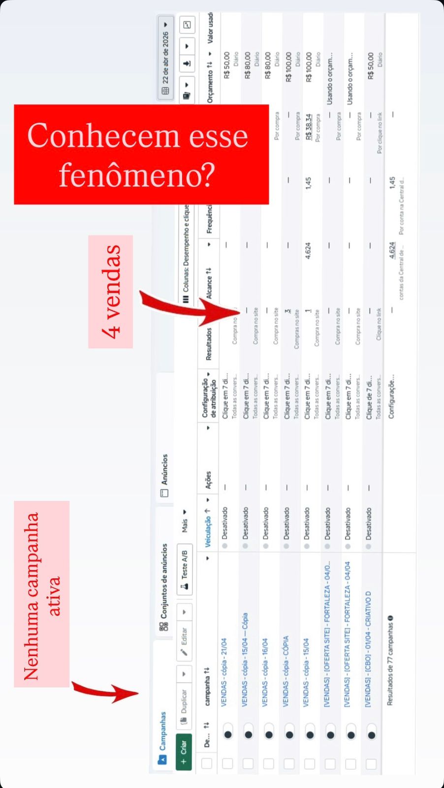Prova social — resultado de aluno